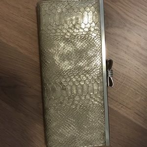 INC (International Concepts) Gold Clutch